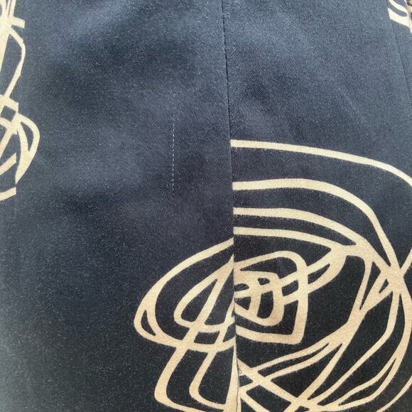 David Miester Dress Sz 8 Black Sheath Sleeveless Geometric Print Career Unworn - Picture 14 of 16